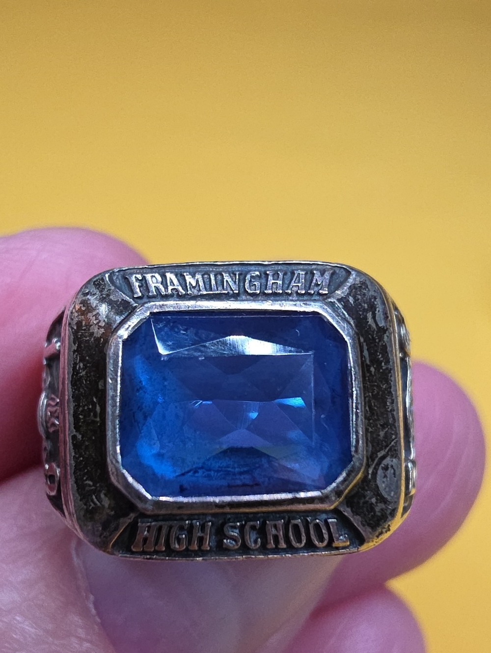 Vintage 1956 Sterling Balfour Class Ring ▪︎  Framingham High School ▪︎ AS-4.75